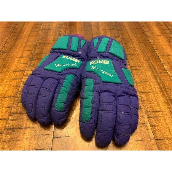 KOMBI WATERGUARD WATERPROOF WINTER SNOW SKI GLOVES - LADIES SIZE MEDIUM Teal - Picture 1 of 5